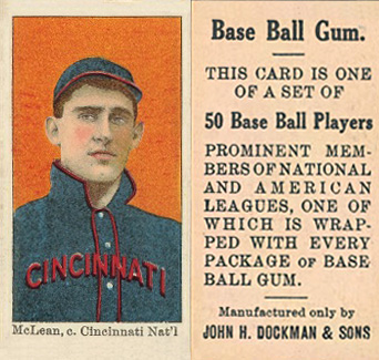 1909 Dockman & Sons McLean, c. Cincinnati Nat'l # Baseball Card