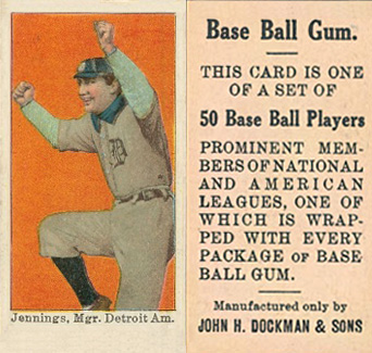 1909 Dockman & Sons Jennings, Mgr. Detroit Am. #19 Baseball Card