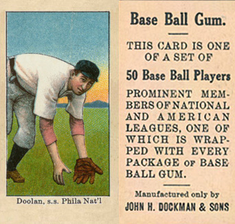 1909 Dockman & Sons Doolan, s.s. Phila Nat'l # Baseball Card