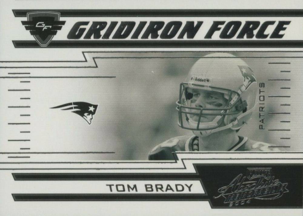 2004 Playoff Absolute Memorabilia Gridiron Force Tom Brady #GF-25 Football Card