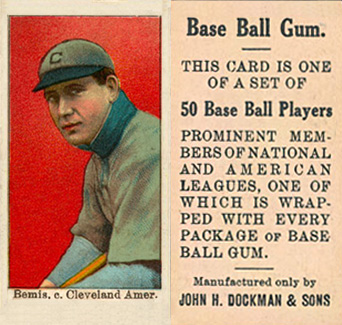 1909 Dockman & Sons Bemis, c. Cleveland Amer. # Baseball Card