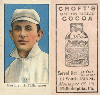 1909 Croft's Cocoa Murphy, r.f. Phila. Amer. #38 Baseball Card