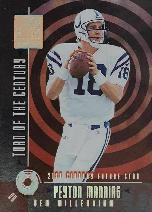 2000 Donruss Elite Turn of the Century Peyton Manning #TC3 Football Card