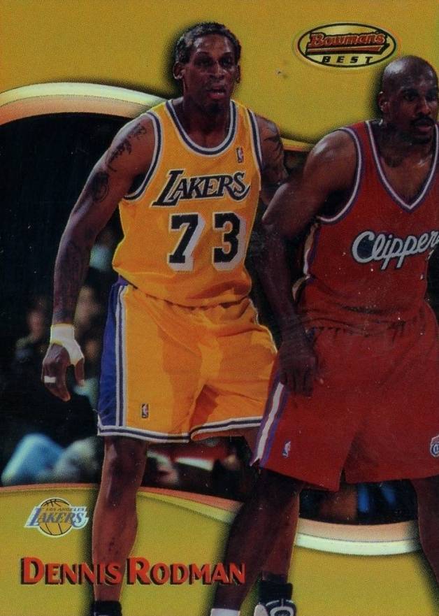 1998 Bowman's Best Dennis Rodman #69 Basketball Card