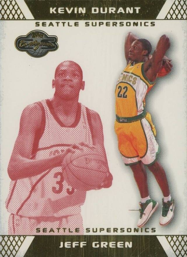 2007 Topps CO-Signers Jeff Green/Kevin Durant #74 Basketball Card