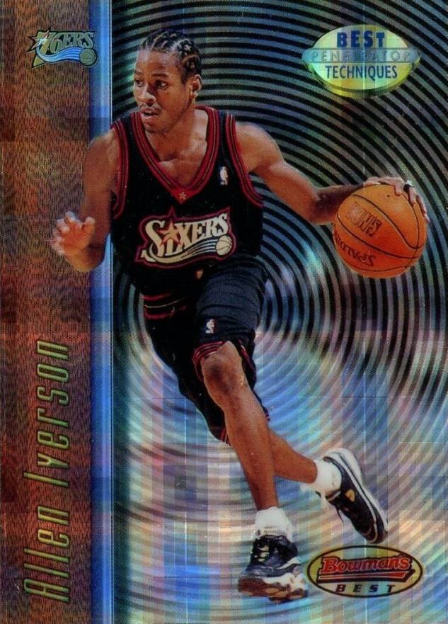 1997 Bowman's Best Techniques Allen Iverson #T9 Basketball Card