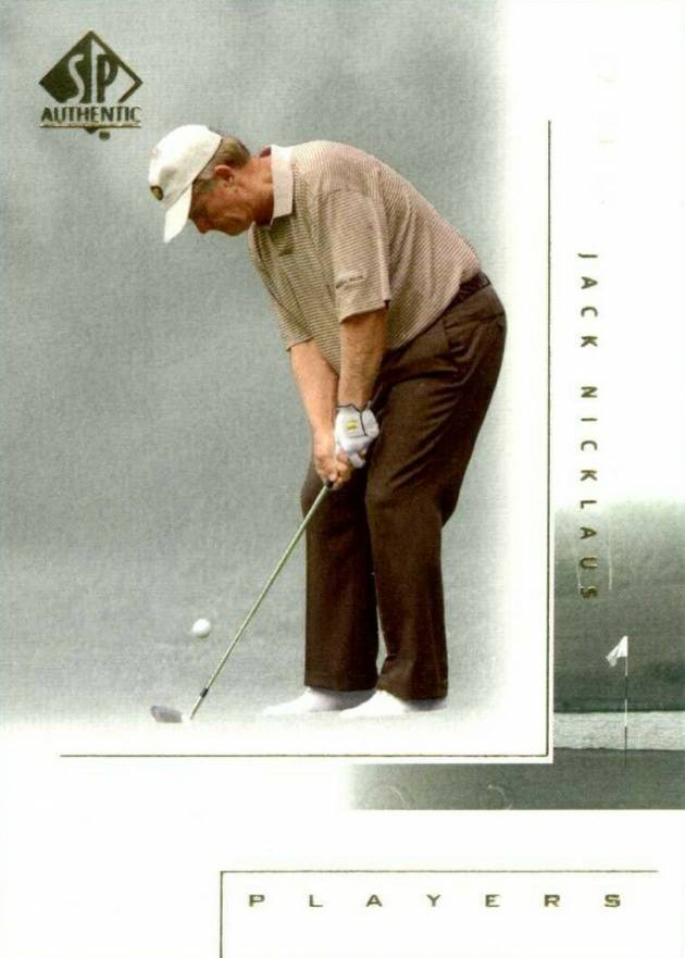 2001 SP Authentic Golf Jack Nicklaus #117 Golf Card