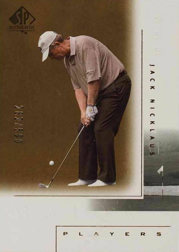 2001 SP Authentic Golf Jack Nicklaus #117 Golf Card