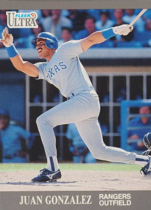 1991 Ultra Update Juan Gonzalez #U-55 Baseball Card
