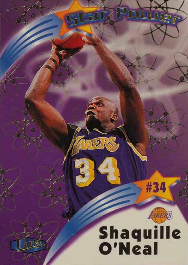 1997 Ultra Star Power Shaquille O'Neal #4 Basketball Card