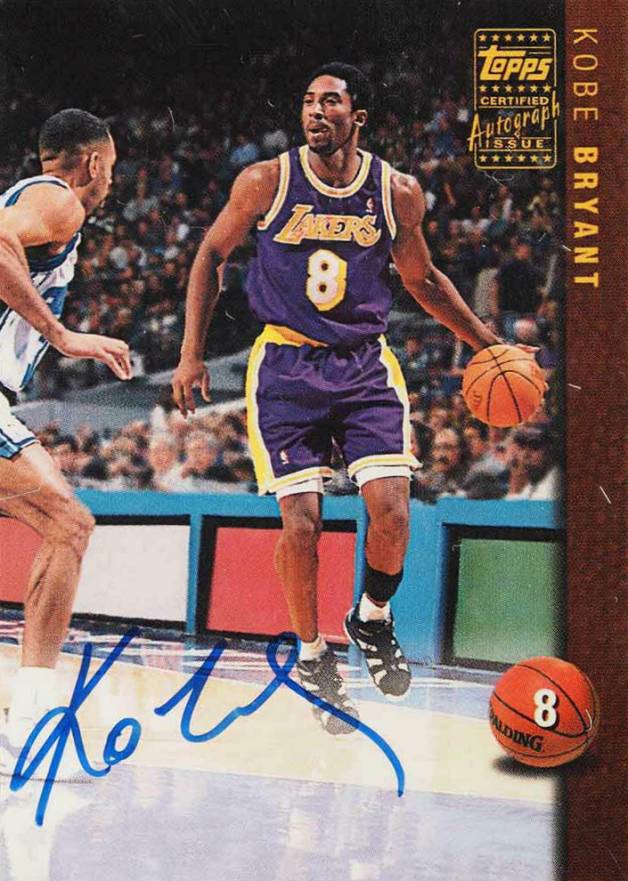 1998 Topps Certified Autographs Kobe Bryant #AG9 Basketball Card