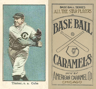 1910 American Caramel Chicago Tinker, s.s. Cubs # Baseball Card