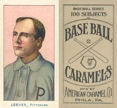1910 American Caramel Pirates Leever, Pittsburgh #6 Baseball Card