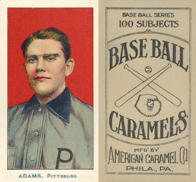 1910 American Caramel Pirates Adams, Pittsburgh # Baseball Card