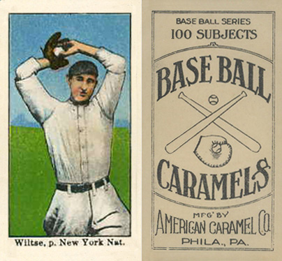 1909 E90-1 American Caramel Wiltse, p. New York Nat. # Baseball Card