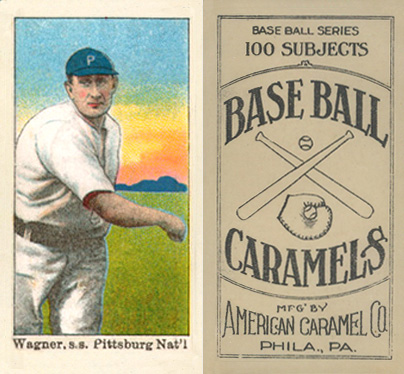 1909 E90-1 American Caramel Wagner, s.s. Pittsburgh Nat'l # Baseball Card