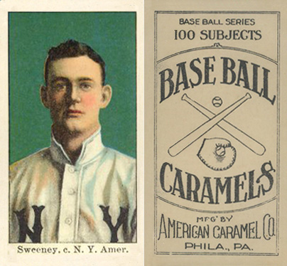 1909 E90-1 American Caramel Sweeney, c. NY Amer. # Baseball Card