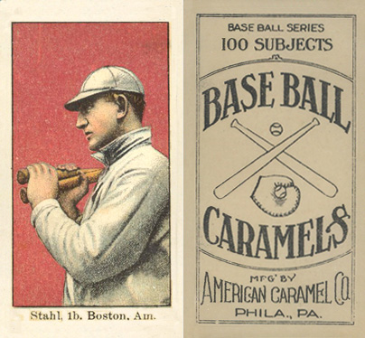 1909 American Caramel Stahl, 1b, Boston Am. #97 Baseball Card