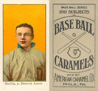 1909 E90-1 American Caramel Mullin, p. Detroit Amer. #82 Baseball Card
