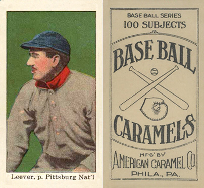 1909 E90-1 American Caramel Leever, p. Pittsburgh Nat'l #70 Baseball Card