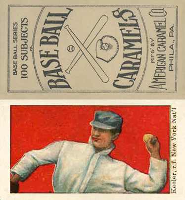 1909 E90-1 American Caramel Keeler, r.f. NY Amer. # Baseball Card