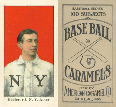 1909 E90-1 American Caramel Keeler, r.f. NY Amer. # Baseball Card