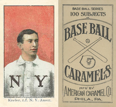1909 E90-1 American Caramel Keeler, r.f. New York Nat'l # Baseball Card