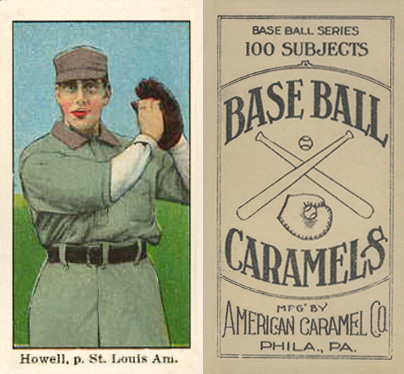 1909 E90-1 American Caramel Howell, p. St. Louis Amer. #53 Baseball Card