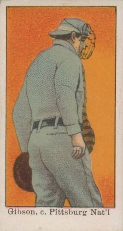 1909 E90-1 American Caramel Gibson, c. Pittsburgh Nat # Baseball Card