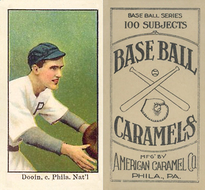 1909 E90-1 American Caramel Dooin, c. Phila. Nat'l # Baseball Card