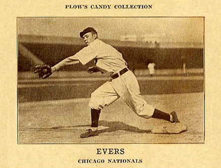 1912 Plow's Candy Evers # Baseball Card