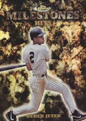 1999 Finest Milestones Derek Jeter #M9 Baseball Card