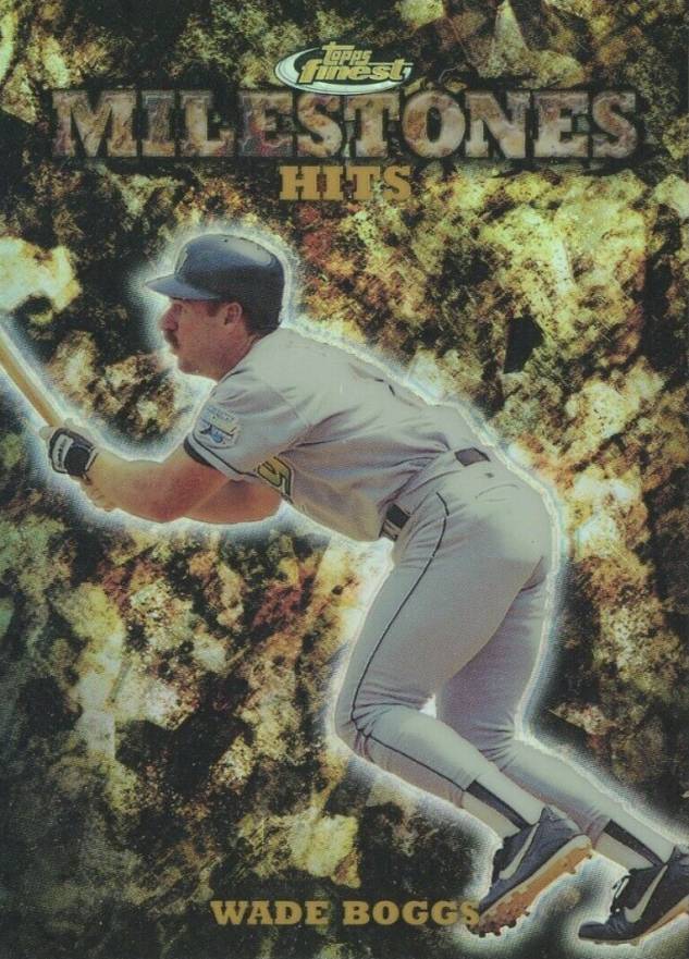 1999 Finest Milestones Wade Boggs #M3 Baseball Card
