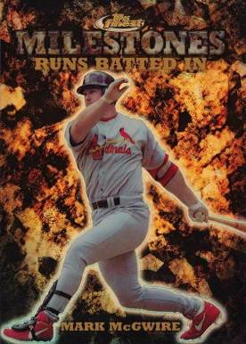 1999 Finest Milestones Mark McGwire #M27 Baseball Card