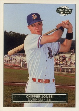 1992 Fleer Excel Chipper Jones #2 Baseball Card