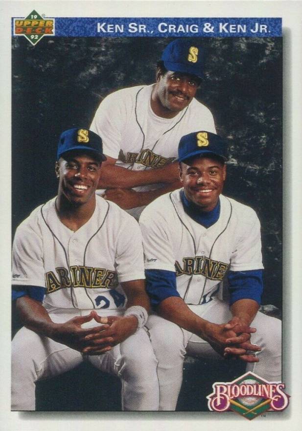 1992 Upper Deck Griffey Sr./Griffey/Griffey Jr. #85 Baseball Card