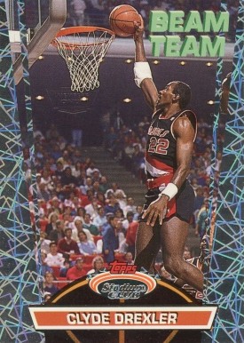 1992 Stadium Club Beam Team Clyde Drexler #4 Basketball Card