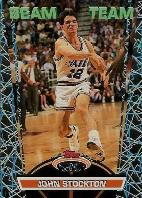 1992 Stadium Club Beam Team John Stockton #11 Basketball Card