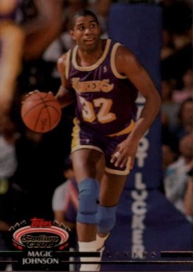 1992 Stadium Club  Magic Johnson #32 Basketball Card
