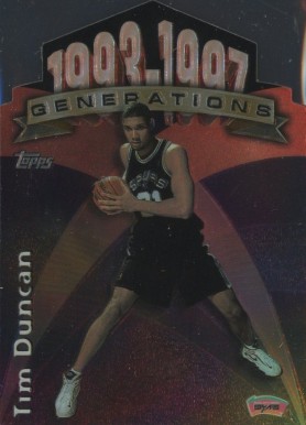 1997 Topps Generations Tim Duncan #G28 Basketball Card