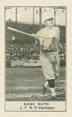 1921 National Caramel Babe Ruth #89 Baseball Card
