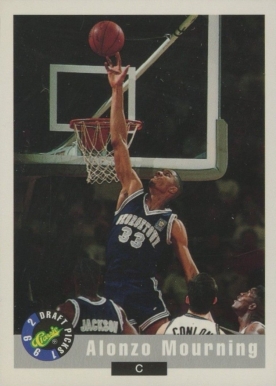 1992 Classic Draft Picks Alonzo Mourning #60 Basketball Card