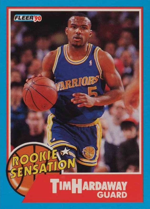 1990 Fleer Rookie Sensation Tim Hardaway #8 Basketball Card