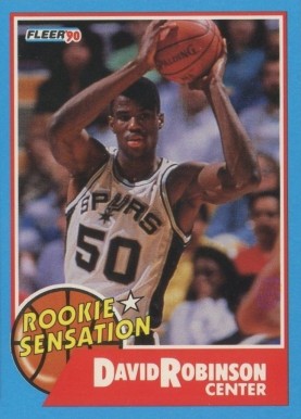 1990 Fleer Rookie Sensation David Robinson #1 Basketball Card
