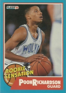 1990 Fleer Rookie Sensation Pooh Richardson #6 Basketball Card