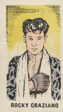 1950 Kiddy's Favourites Popular Boxers Rocky Graziano #17 Other Sports Card