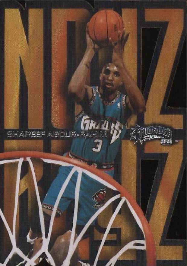 1998 Skybox Thunder Noyz Boyz Shareef Abdur-Rahim #1 Basketball Card
