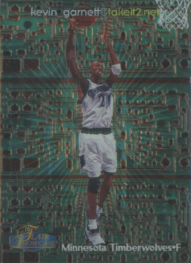 1998 Flair Showcase Takeit2 Net Kevin Garnett #7 Basketball Card