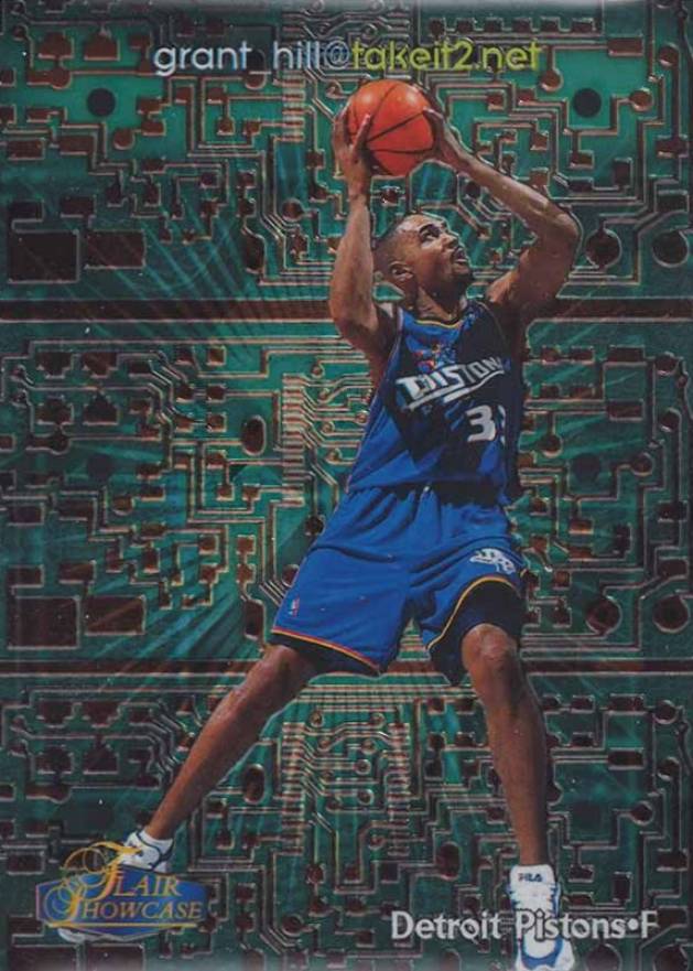 1998 Flair Showcase Takeit2 Net Grant Hill #4 Basketball Card