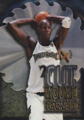 1996 Skybox E-X2000 A Cut Above Kevin Garnett #1 Basketball Card